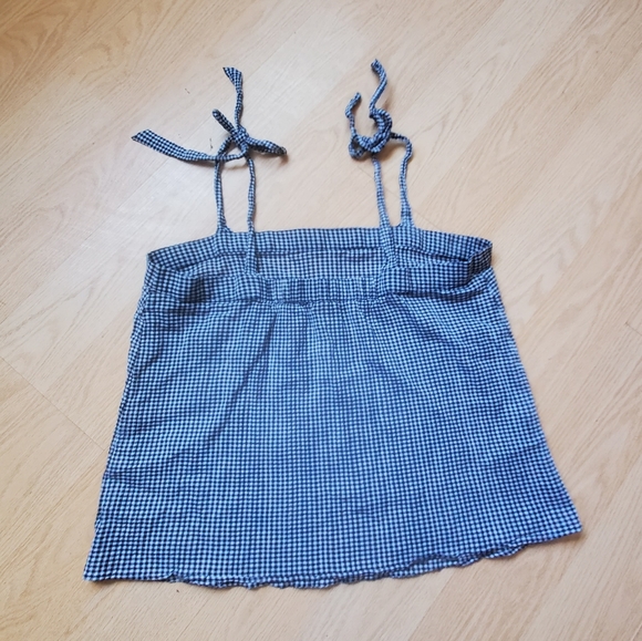 J. Crew Woman's Spaghetti Tie Strap Crop Top Size M. - Picture 2 of 8